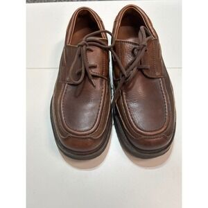 1803 Mens Brown Leather Lace Up Casual Comfort Dress Shoes‎ size EU  43 US 9.5